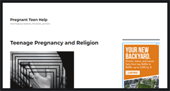 Desktop Screenshot of pregnantteenhelp.org