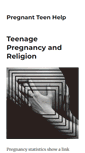 Mobile Screenshot of pregnantteenhelp.org